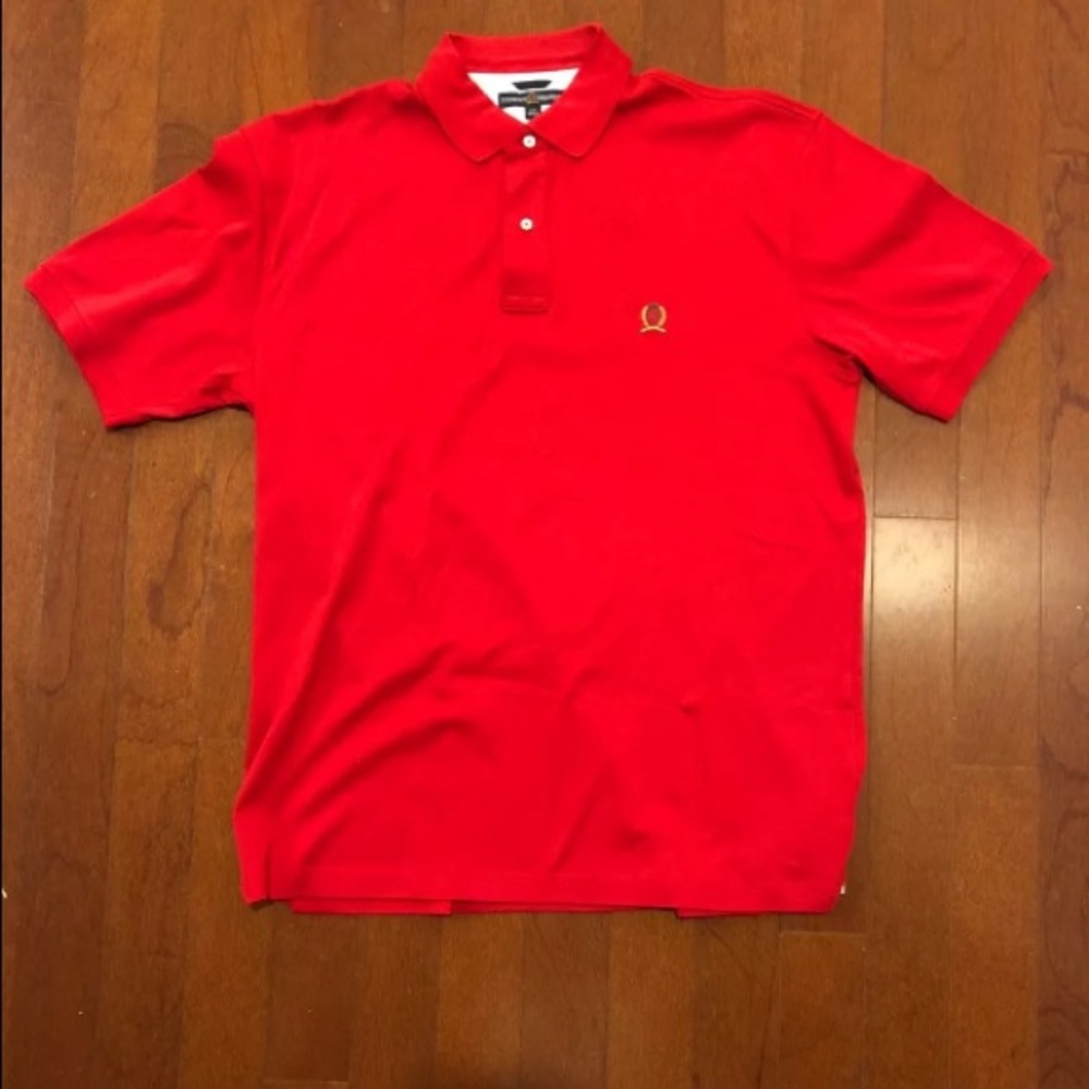 Vintage Tommy Hilfiger Embroidered Large Red Polo